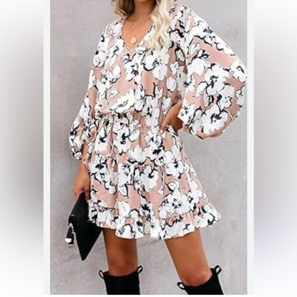 Floral chiffon all season dress size M NWOT soft thin liner - Picture 1 of 6